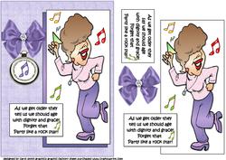 Jenny Parties Like a Rock Star Quick Card