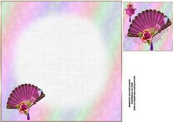 8x8 Rose Fan Insert Plate
