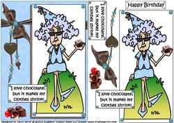 Stella Love Chocolate Quick Card