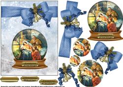 Vintage Nativity Snowglobe