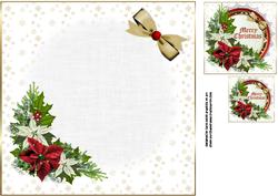 8x8 Christmas Flowers Insert Plate
