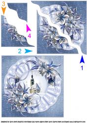Winter Flowers and Christmas Church Side Stacker