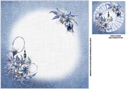 8x8 Winter Flowers and Christmas Church Insert Plate