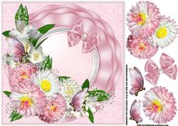 8x8 Flowers Butterflies and Pearls