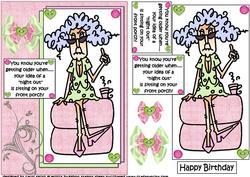 Stella Has a Night Out Quick Card
