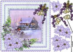 8x8 Purple and Lavender Christmas