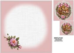 8x8 Beautiful Roses Scene Insert Plate