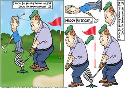 Shaun's Getting Better at Golf