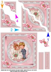 Cute Wedding Couple Side Stacker
