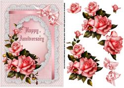 Anniversary Roses, Lace and Pearls
