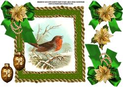 8x8 Vintage Robin in Luxury Frame