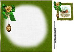 8x8 Vintage Robin in Luxury Frame Insert Plate