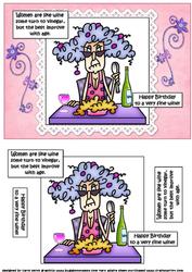 Stella's Like a Fine Wine Quick Card