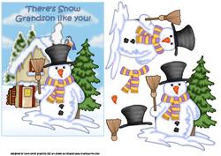 There's Snow Grandson Like You Decoupage
