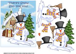 There's Snow Son Like You Decoupage