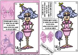 Stella Says Middle Age is When - Quick Card