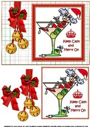 Stella Keep Calm at Christmas Quick Card