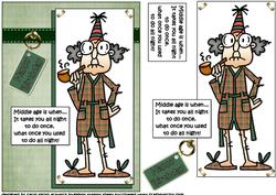 Gus Says Middle Age Is -  Quick Card
