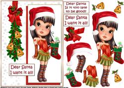 Goth/mod Girl Christmas