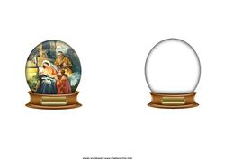 Nativity Christmas Snowglobe Insert