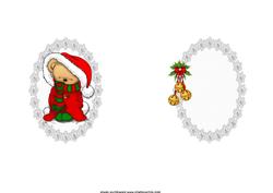 Traditional Christmas Snuggle Bear Insert