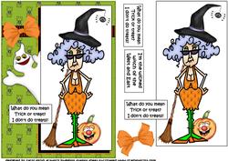 Stella is Ready for Halloween Quick Card