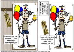 Gus Needs a Little Help Quick Card