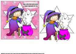 Boo Brew Witch Halloween Quick Card