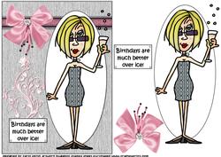 J.j Likes Her Birthday Over Ice. Quick Card