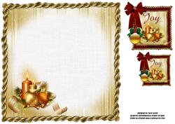 8x8 Christmas Ornaments in Luxury Frame Insert Plate