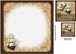 8x8 It's a Sailors Life Insert Plate