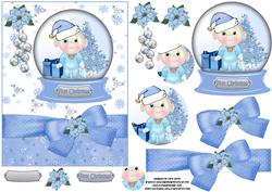 Baby's First Christmas Blue