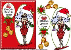 Stella Keep Calm for Christmas Quick Card