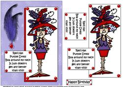 Stella Loves Her Red Hat Quick Card