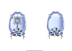 Elegant Blue Christmas Insert