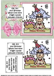 Stella a Candle Between Friends Quick Card