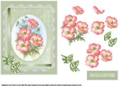 Floral Watercolour Green Decoupage
