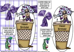 Coffee Keeps Stella Busy Quick Card
