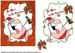 Drunk Santa Quick Card