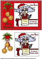 Stella Christmas Wishes Sister Quick Card