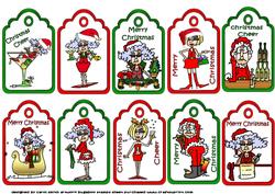 Ten Stella and Friends Christmas Tags