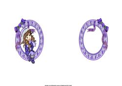 Christmas Girl with Kitten Purple Insert