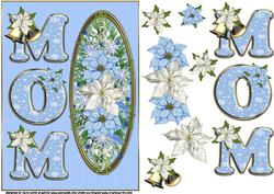 Ice Blue Christmas Mom