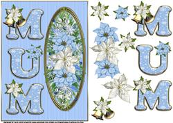 Ice Blue Christmas Mum