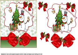 The Jolly Snowman Quick Card