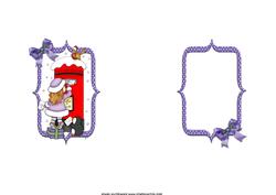 Letters to Santa Purple Insert