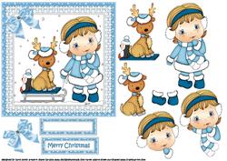 Molly's Reindeer Blue