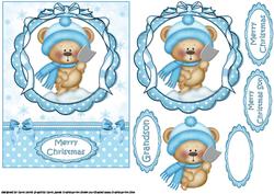 Christmas Ted Shovels Snow