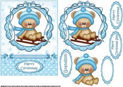 Christmas Ted Goes Sledging