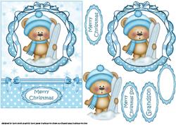 Christmas Ted Goes Skiing